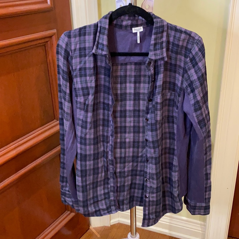 Plaid button down